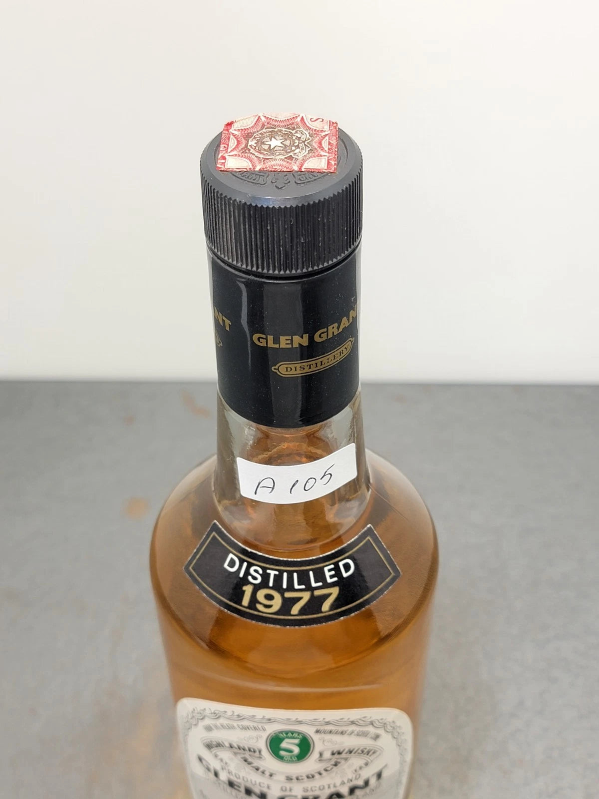 Whisky Glen Grant 5 years 1977 Pure Malt bott.75 cl