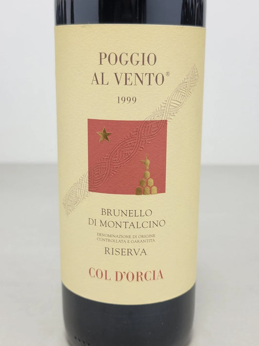 Col D'Orcia Riserva 1999 Poggio al Vento Brunello Di Montalcino 6 Bottiglie 75cl
