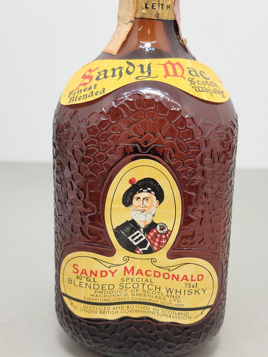 Whisky Sandy MacDonald 1960s Finest Blended Scotch Whisky 75 cl 43%