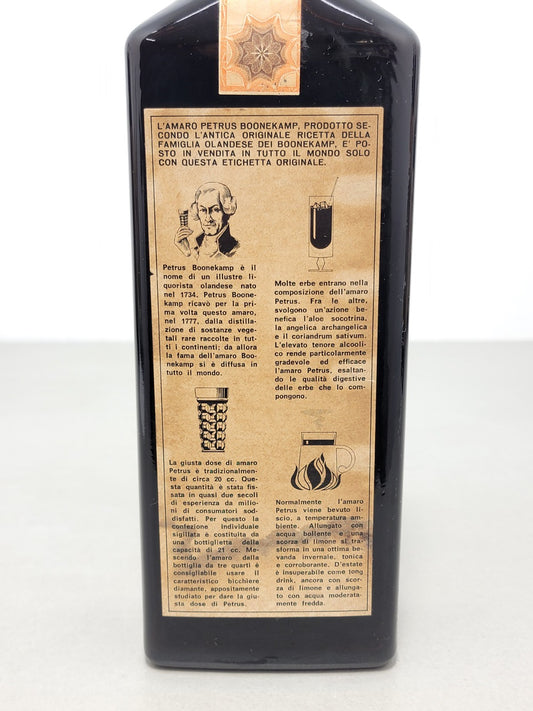 Amaro Petrus Boonekamp 1960s bott. 75 cl 45%