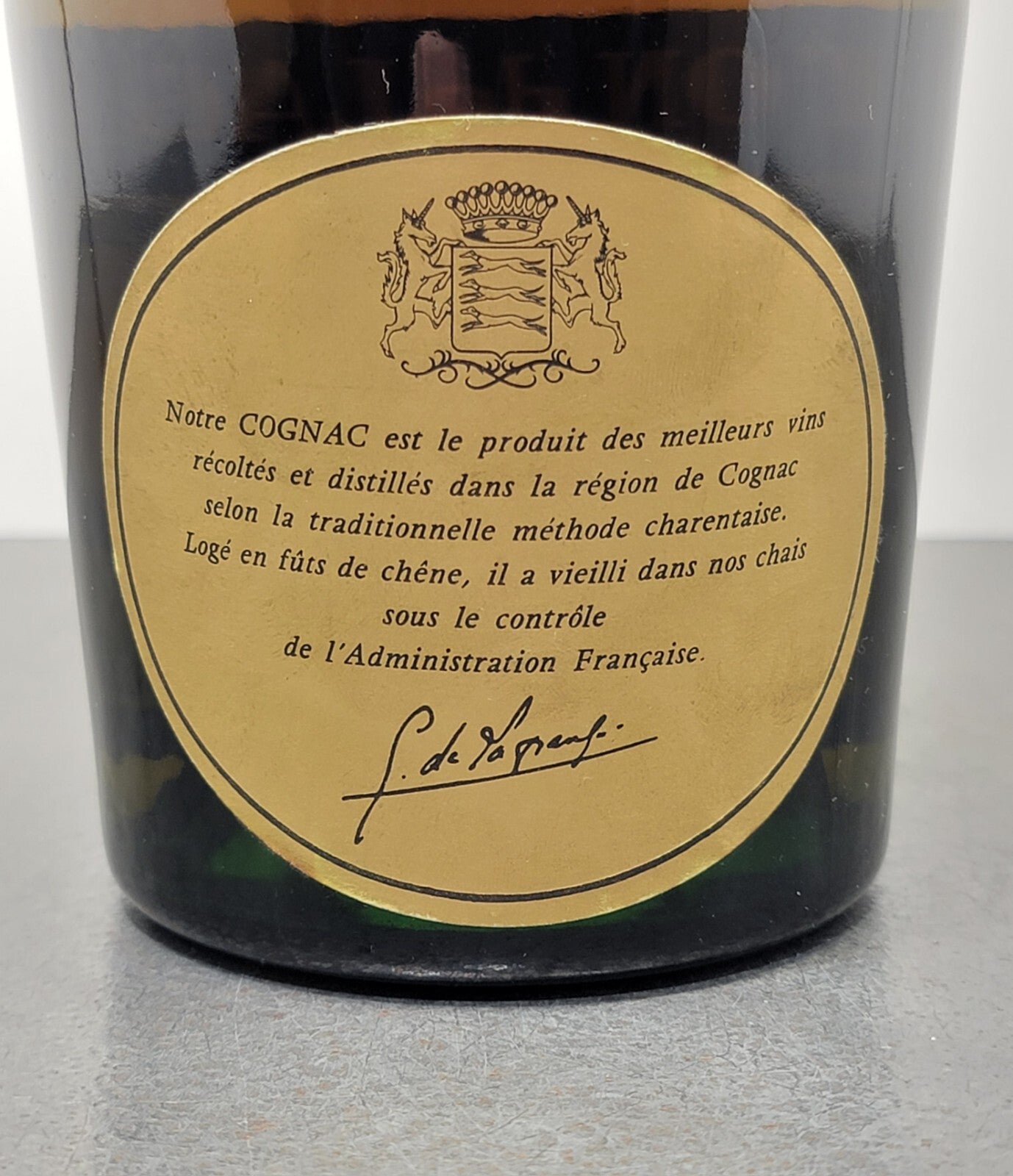Cognac Gaston de Lagrange 3stars 1970s bott.75 cl 40%