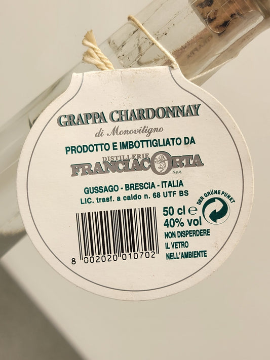 Grappa Chardonnay Franciacorta 1990s bott. 50 cl 40%