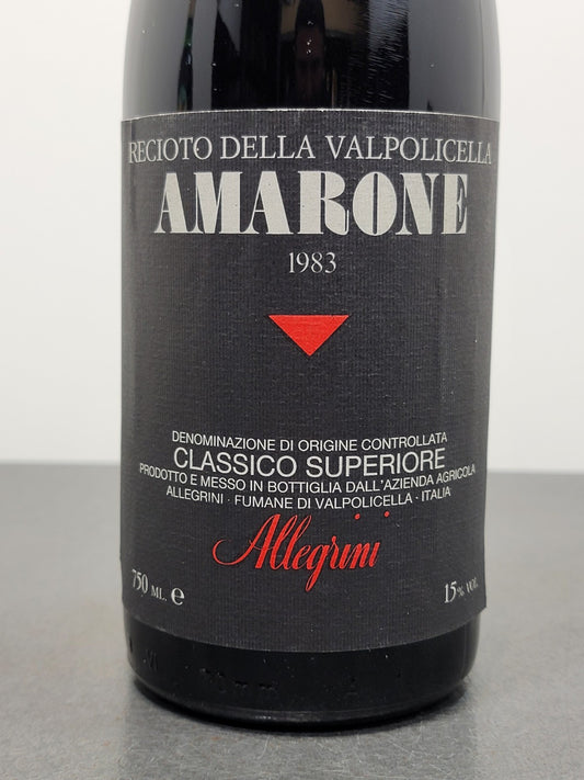 Amarone Allegrini 1983 Recioto Della Valpolicella Classico bott..75 cl 15%
