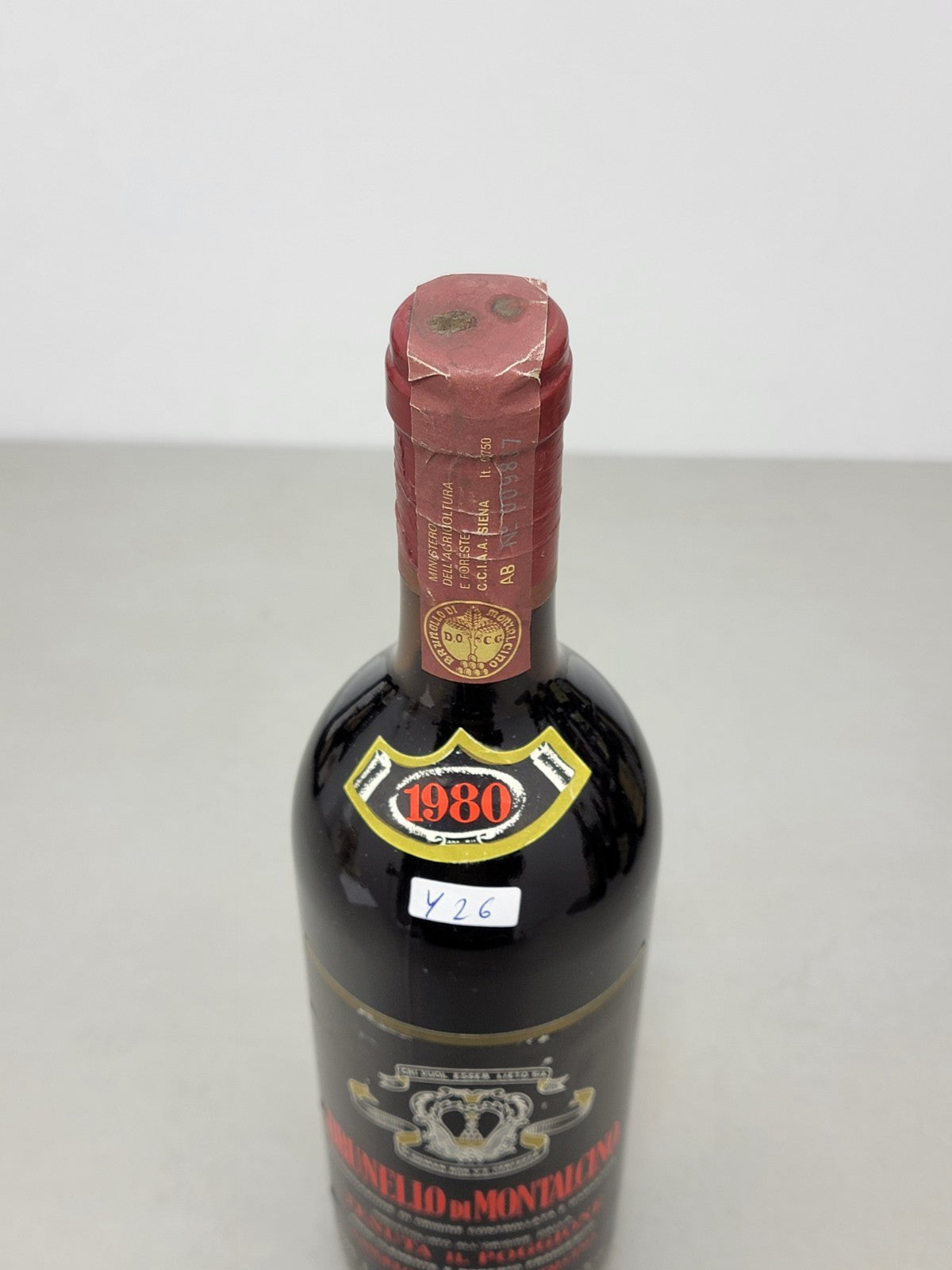 Brunello Di Montalcino IL Poggione 1980 bott.c75 cl 13.5%