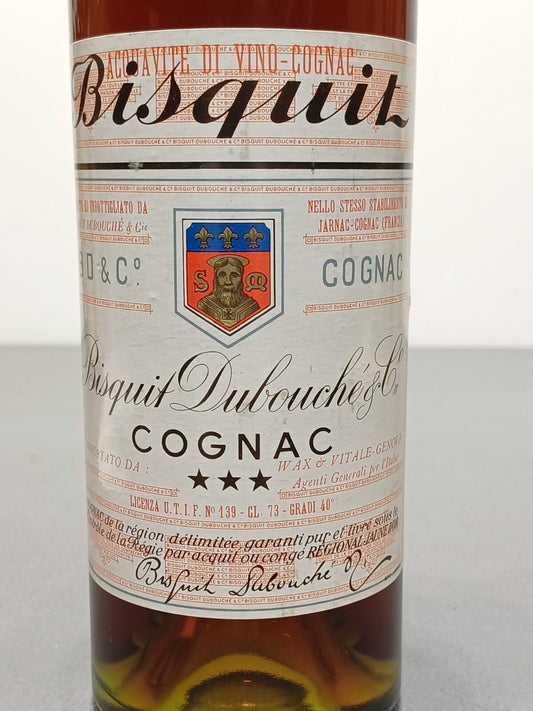 Cognac Bisquit Dubouche 1950s 3 Stars bott.73 cl 40%