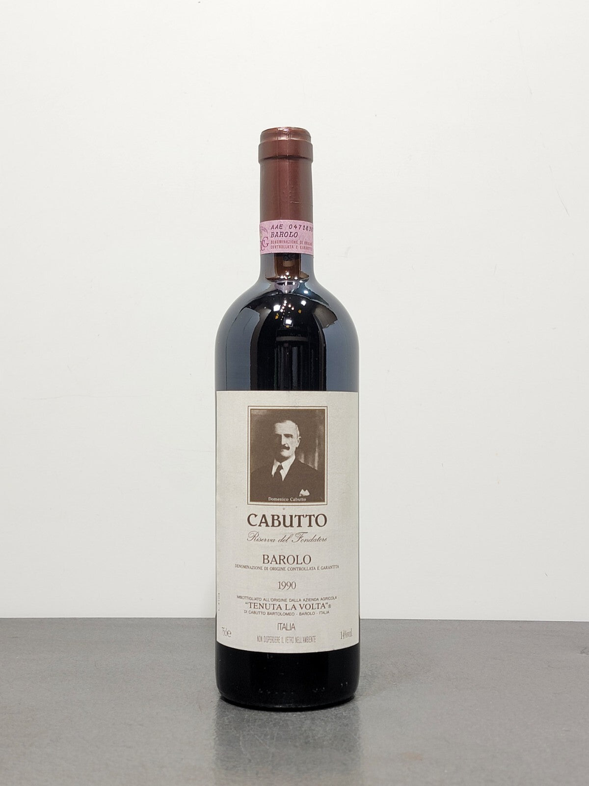 Barolo Cabutto 1990 Tenuta La Volta Riserva del Fondatore bott.75 cl 14 cl
