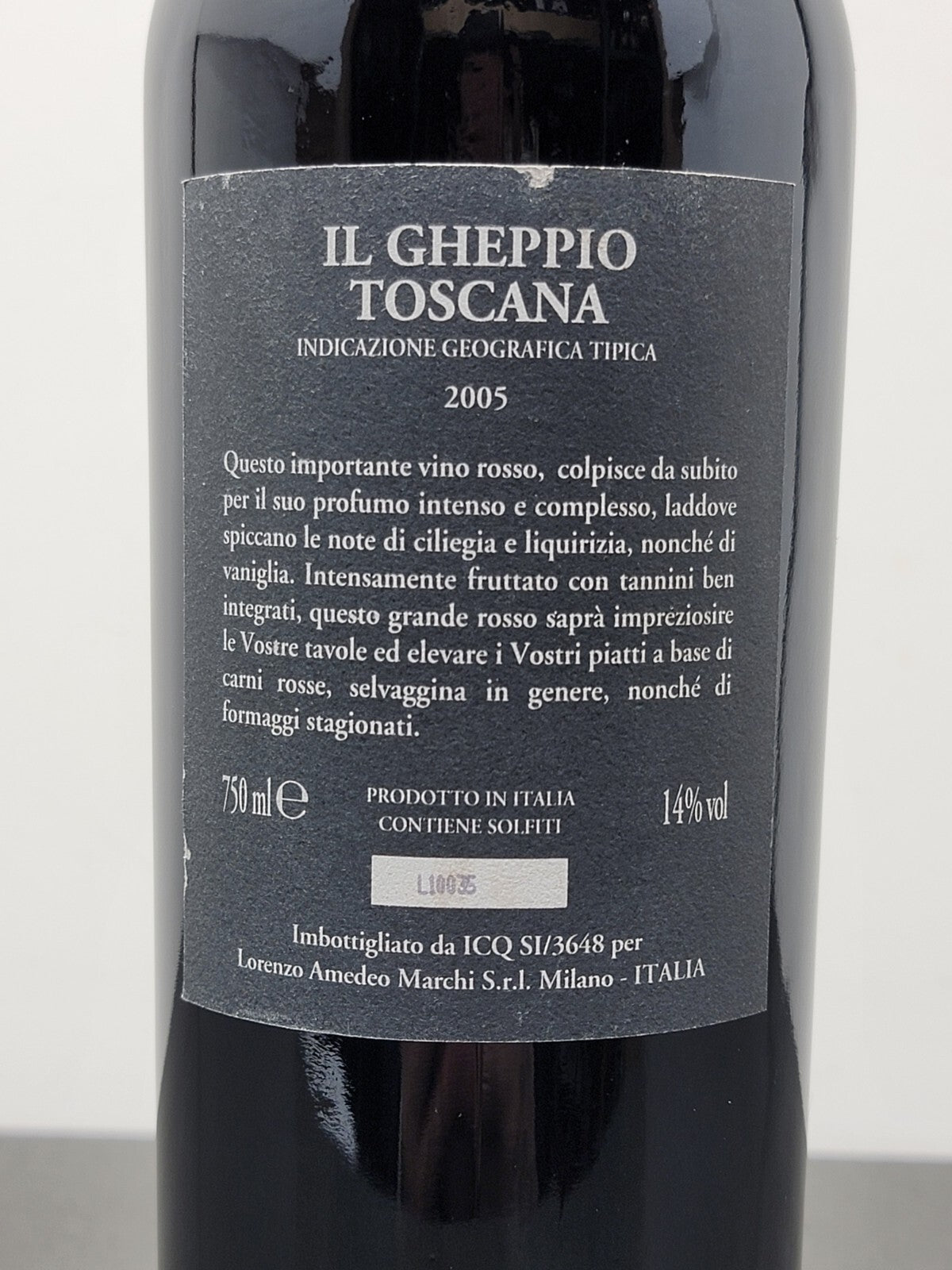 IL Gheppio Toscana Lorenzo Amedeo 2005 Marchi bott. 75 cl 14%