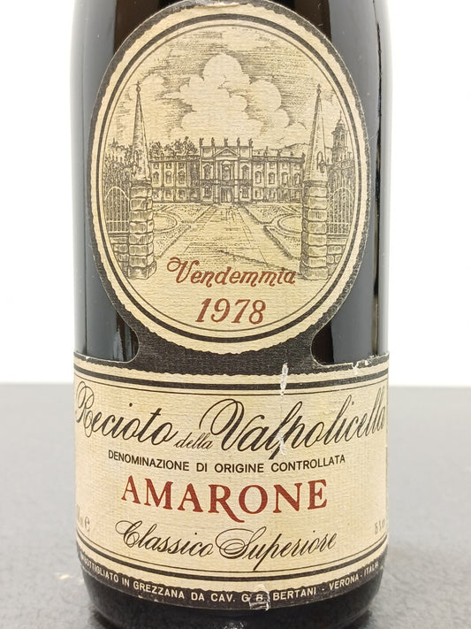 Amarone Bertani 1978 Amarone della Valpolicella Classico bott. 75 cl 15%