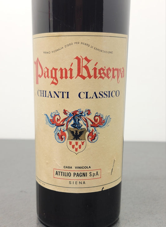 3 Bottiglie di Chianti Attilio Pagni Riserva 1959 bott.75 cl 13%