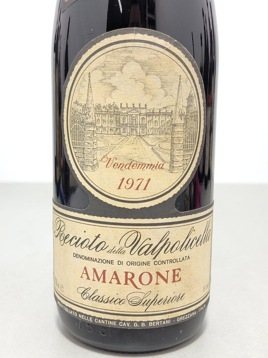 Amarone Bertani 1971 Recioto della Valpolicella Classico bott..75 cl 15%