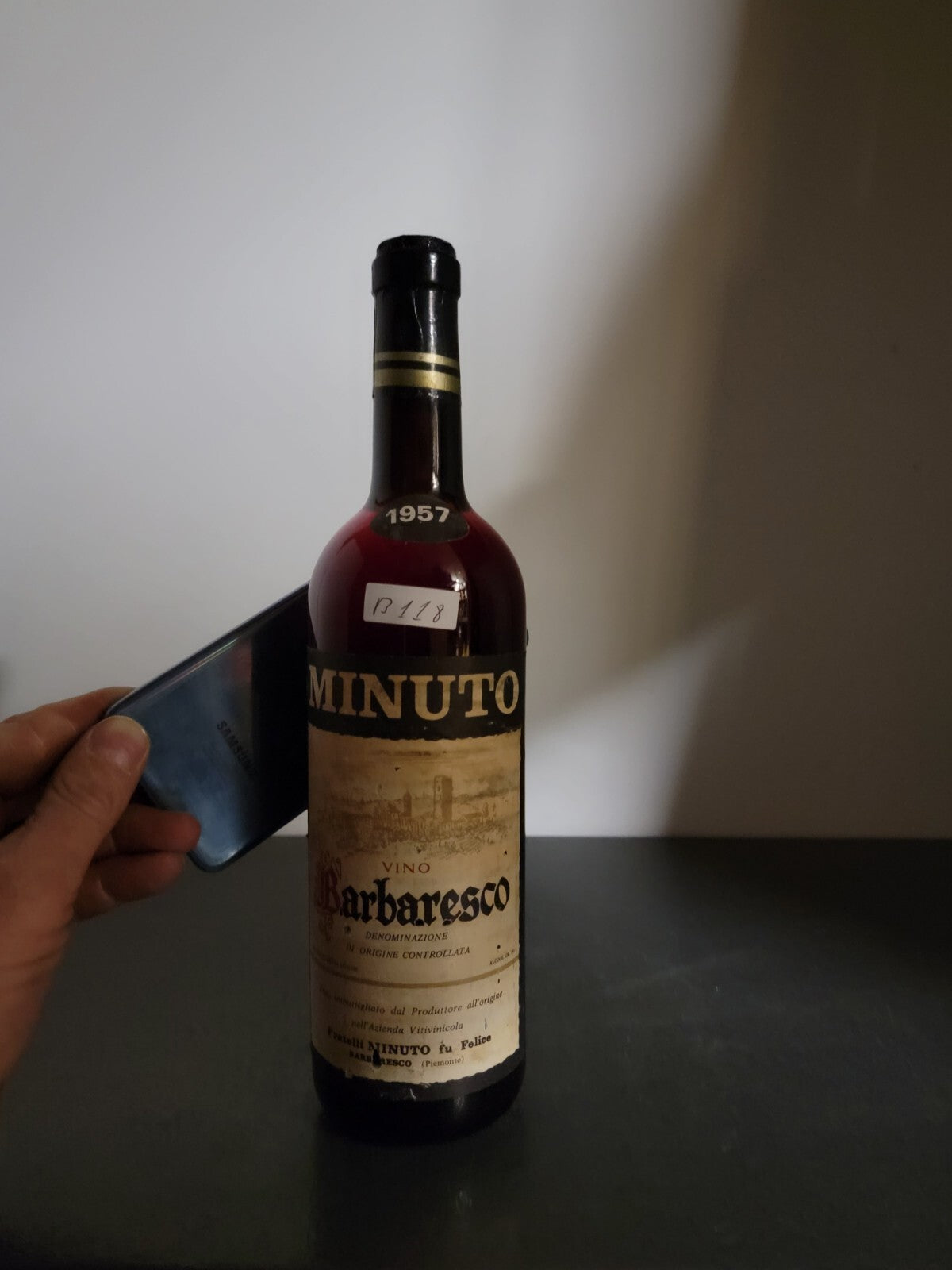 Barbaresco Minuto 1957 bott. 72 cl 13%