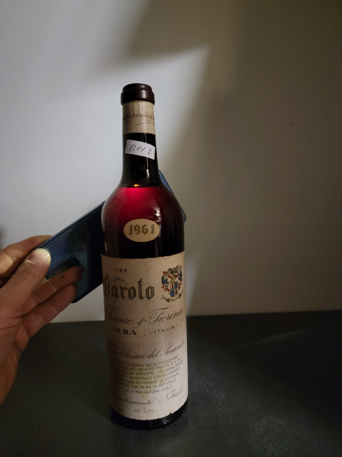 Barolo Franco Fiorina 1961 bott. 75 cl 13.5%