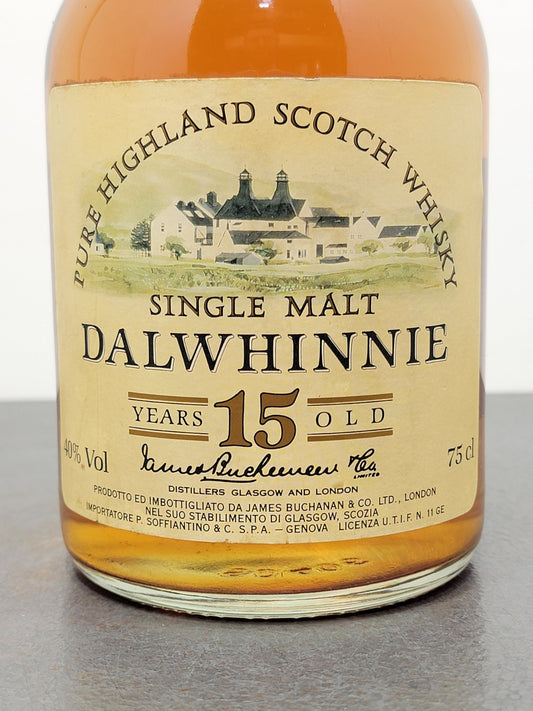 Whisky Dalwhinnie 15 Y James Buchanan 1970s Pure Highland Single Malt 75 cl 40%