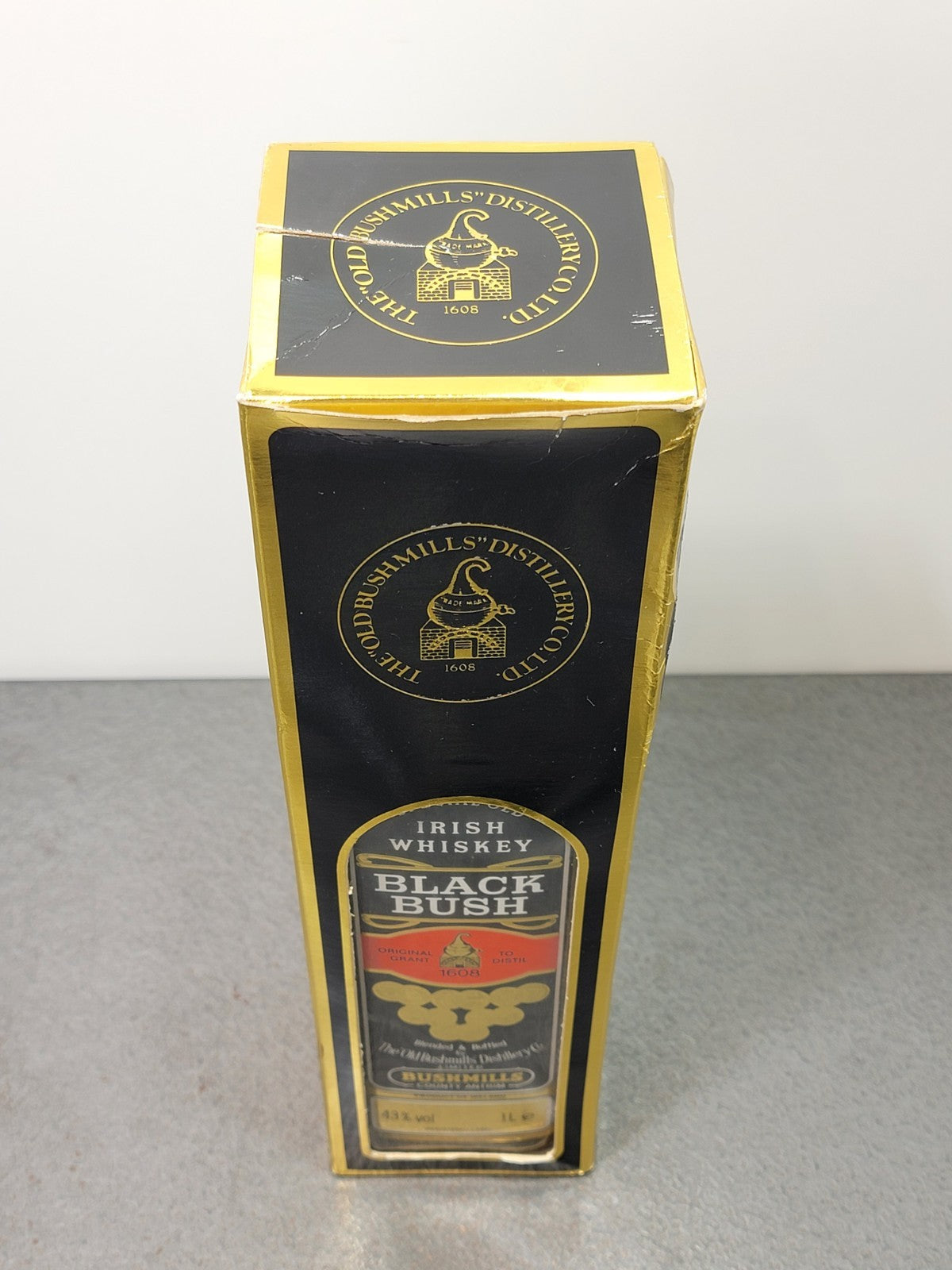 Whisky Bushmills Black Bush Irish Single Malt Whisky 1980s bott. 1 Litro 43%