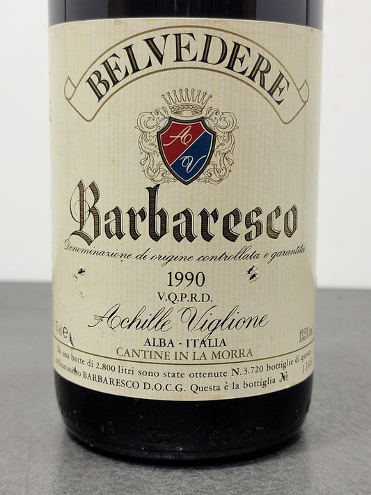 Barbaresco Belvedere 1990 Achille Viglione bott...75 cl 13.5%