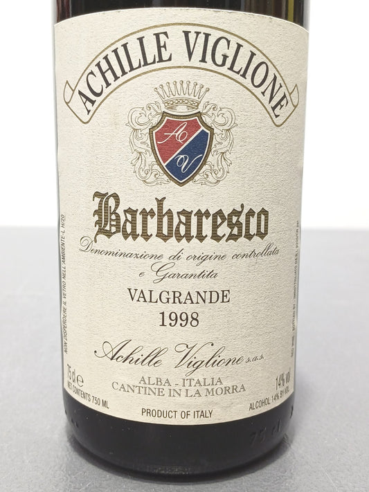 Barbaresco Achille Viglione 1998 Valgrande bott...75 cl 14%
