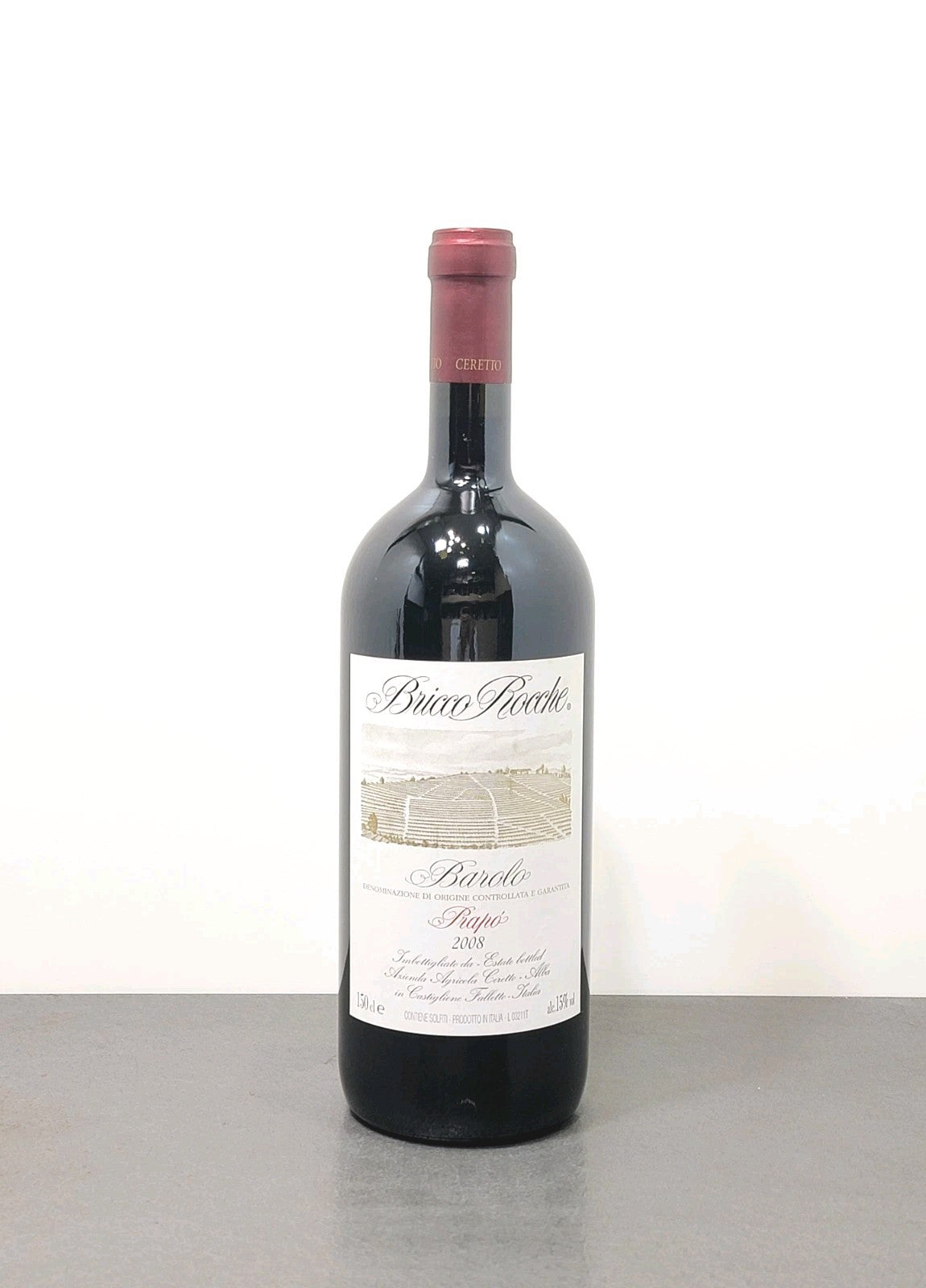 Barolo Bricco Rocche Prapo 2008 Magnum Ceretto Castiglione Falletto 1.5 lt 15%