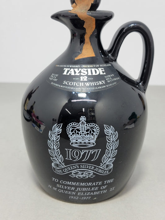Whisky Tayside 12 years 1977 Decanter Silver Jubilee Queen's Elizabeth 75 cl 43%