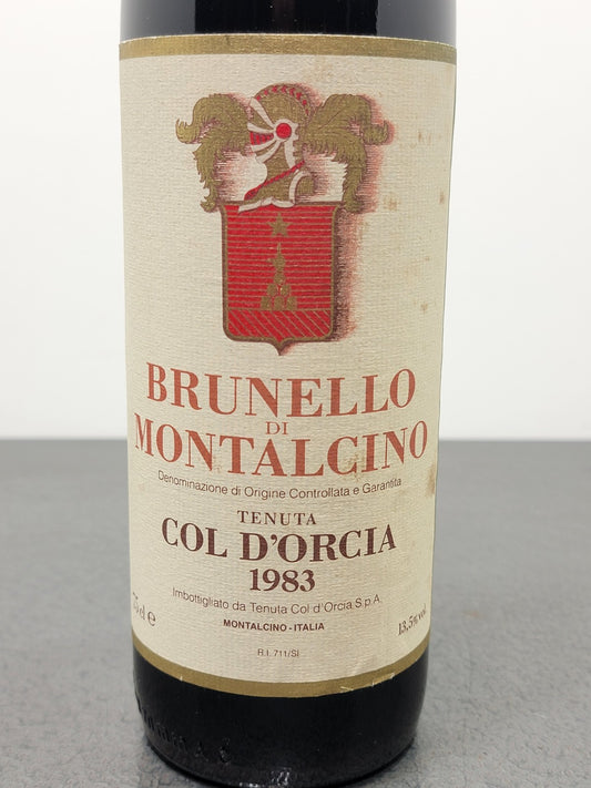 Col D'Orcia 1983 Brunello di Montalcino bott.75 cl 13.5%
