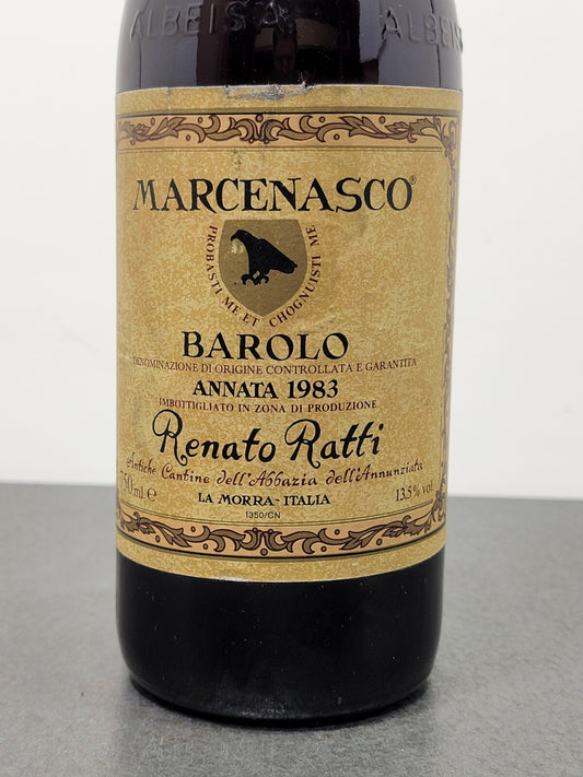 Barolo Renato Ratti 1983 Marcenasco Abbazia dell'Annunziata bott.75 cl 13.5%