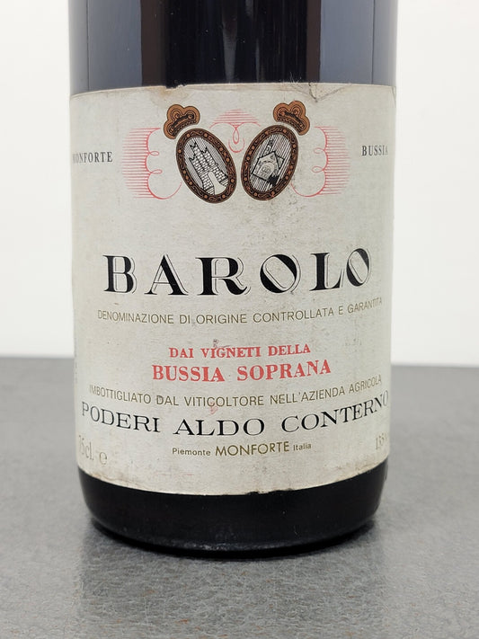 Barolo Conterno Bussia Soprana 1981 Poderi Aldo Conterno Monforte 75 cl 13.5%