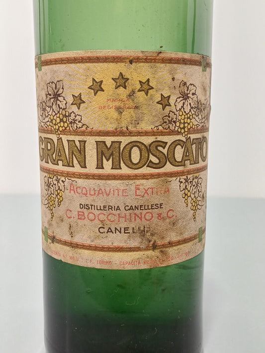 Grappa Bocchino Gran Moscato Canelli 1920s bott. 100 cl