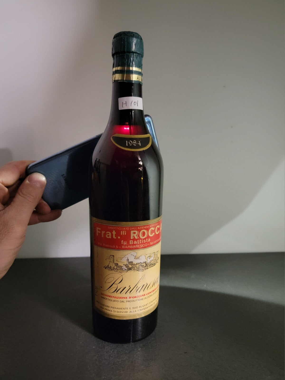 Barbaresco Fratelli Rocca Fu Battista 1984 bott. 75 cl 13.5%