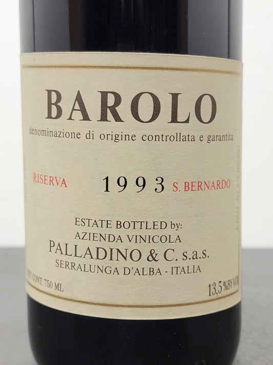 Barolo Palladino 1993 Riserva San Bernardo-Serralunga D'alba bott.75 cl 13.5%
