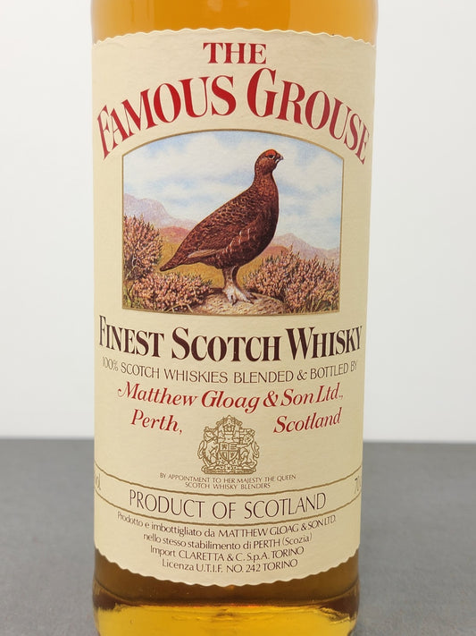 Whisky Famous Grouse 1980s Finest Scotch Whisky bott.70 cl 40%