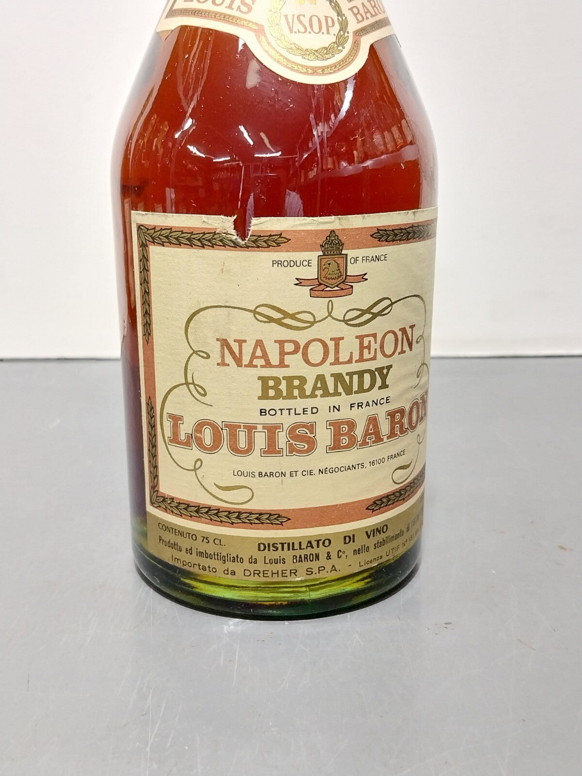 Brandy Napoleon Louis Baron anni 70 bott. 75 cl