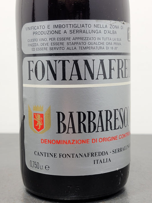 Barbaresco Fontanafredda 1975 Serralunga D'Alba bott..75 cl 13%