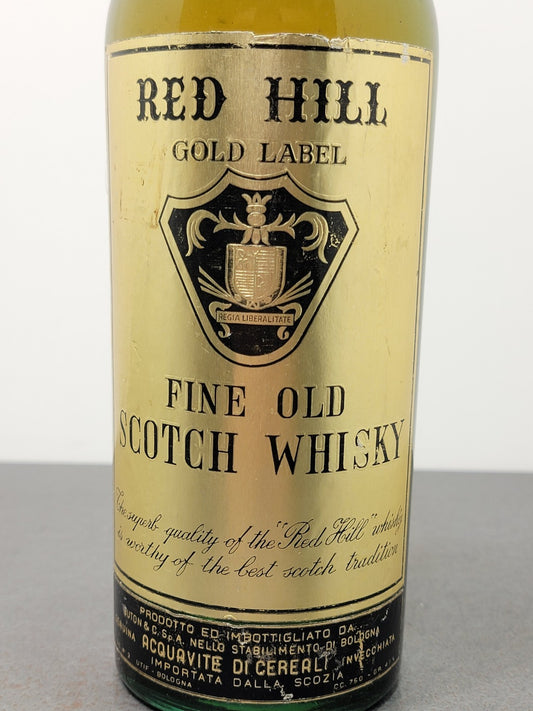 Whisky Red Hill Gold Label 1950s Fine Old Scotch Whisky bott.75 cl 43%