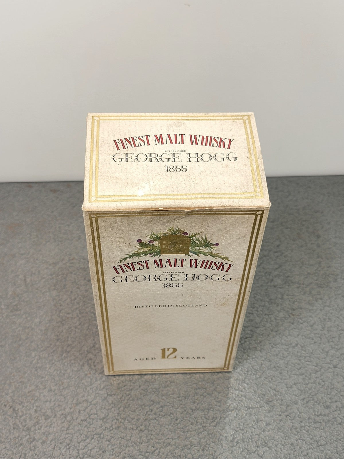 Whisky George Hogg 12 Years Old 1980s Finest Malt Scotch Whisky bott. 7540%