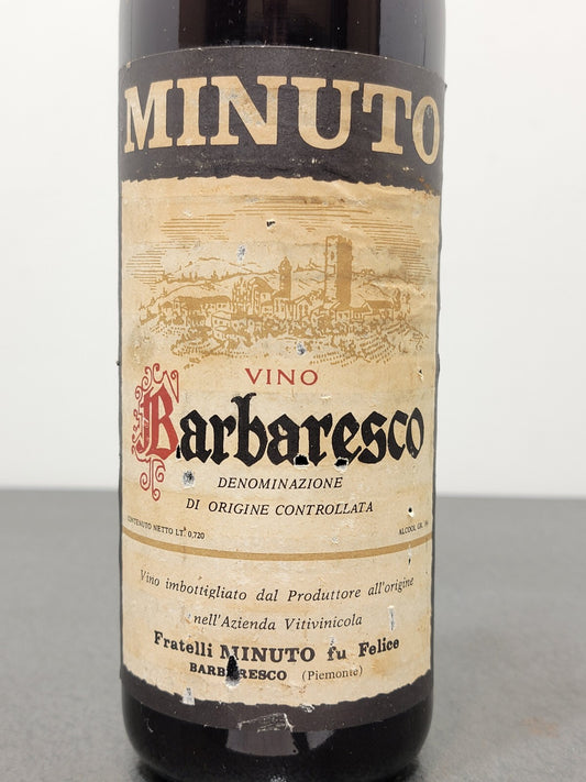 Barbaresco Minuto 1957 bott. 72 cl 13%