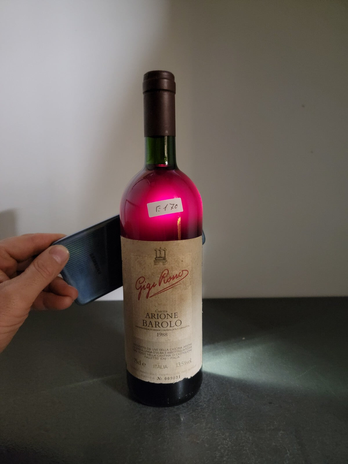 Barolo Arione Gigi Rosso 1988 Castiglione Falletto Serralunga D'alba bott.75 cl