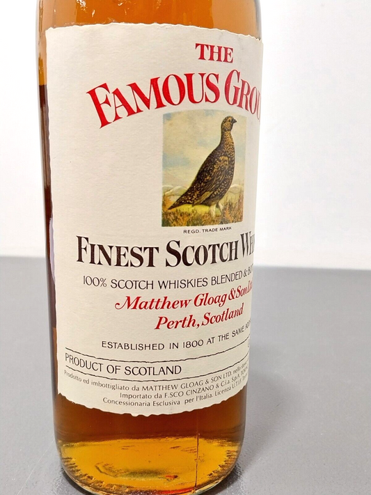 Whisky Famous Grouse Finest Scotch Whisky bott.0.75 cl anni 6070