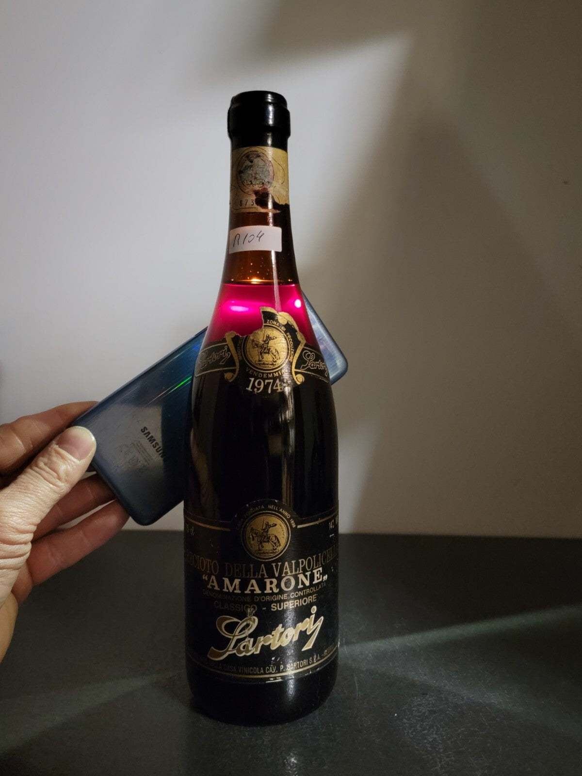 Amarone Sartori 1974 Recioto Della Valpolicella bott. 75 cl 14.%