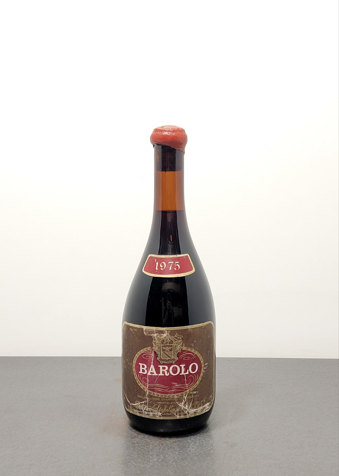 Barolo Barone Stabilini 1975 Vino Rosso bott.75 cl 13%