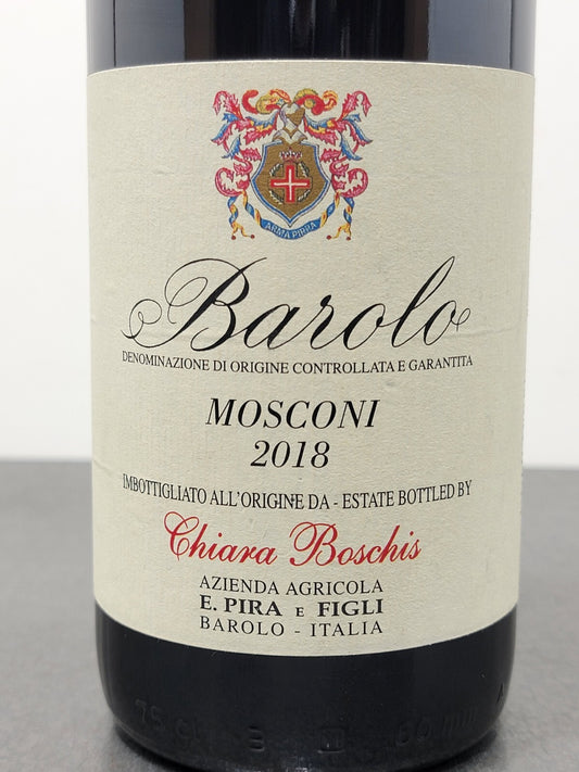 Barolo Mosconi Chiara Boschis 2018 Vino Biologico E.Pira & Figli 75 cl 14.5%