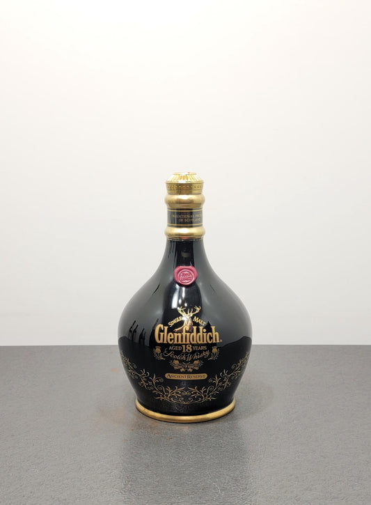 Whisky Glenfiddich 18 years Ancient Reserve Black 1980s Single Malt b.70 cl 40%