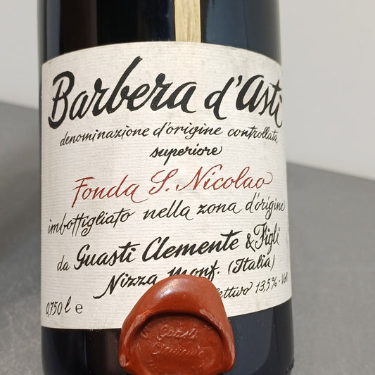 Barbera Guasti Clemente 2004 Fonda S.Nicolao Nizza Monferrato bott. 75 cl 13.5 %
