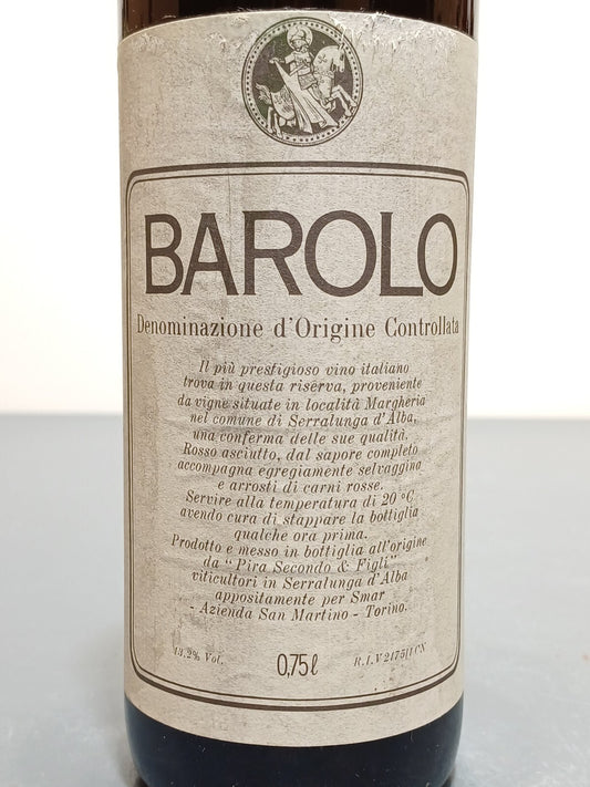 Barolo Pira Secondo 1978 Riserva Speciale bott.72 cl 13.2%