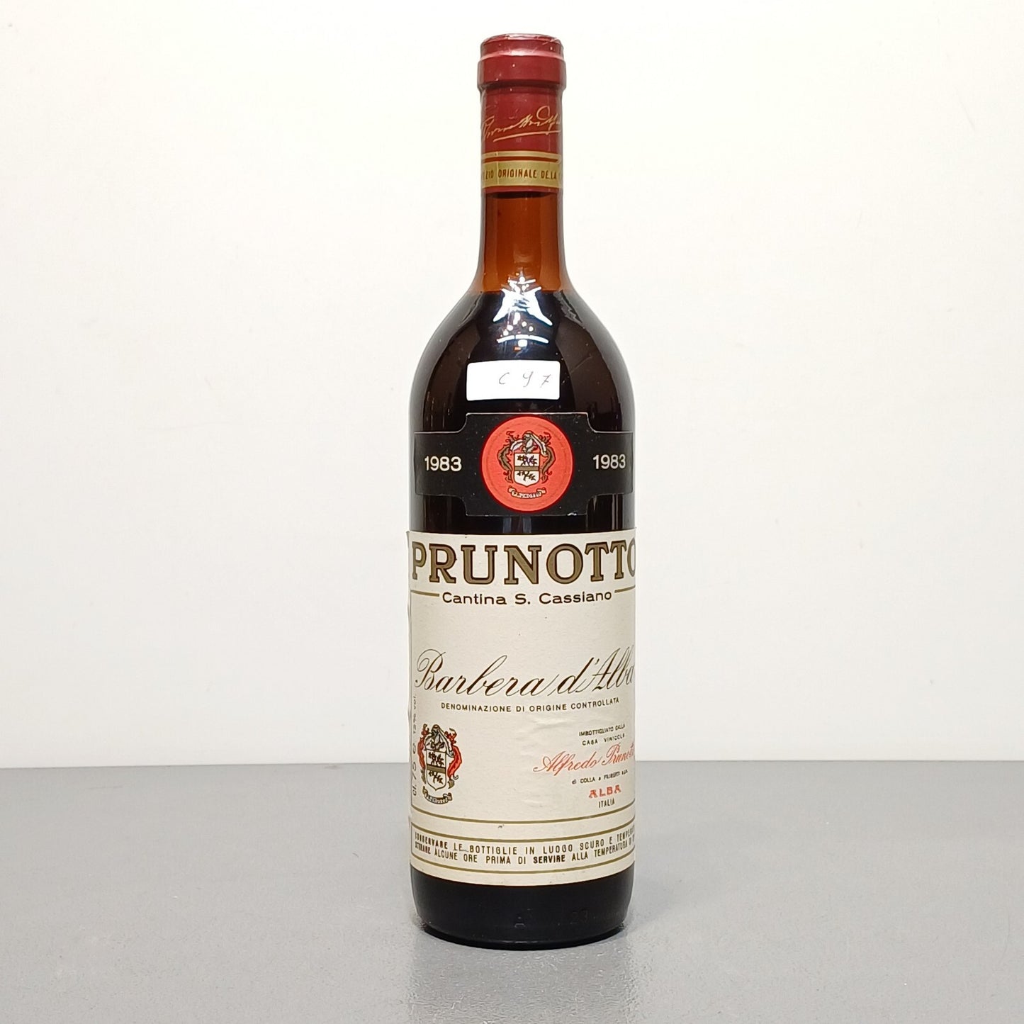 Barbera 1983 Alfredo Prunotto bott. 75 cl 12%
