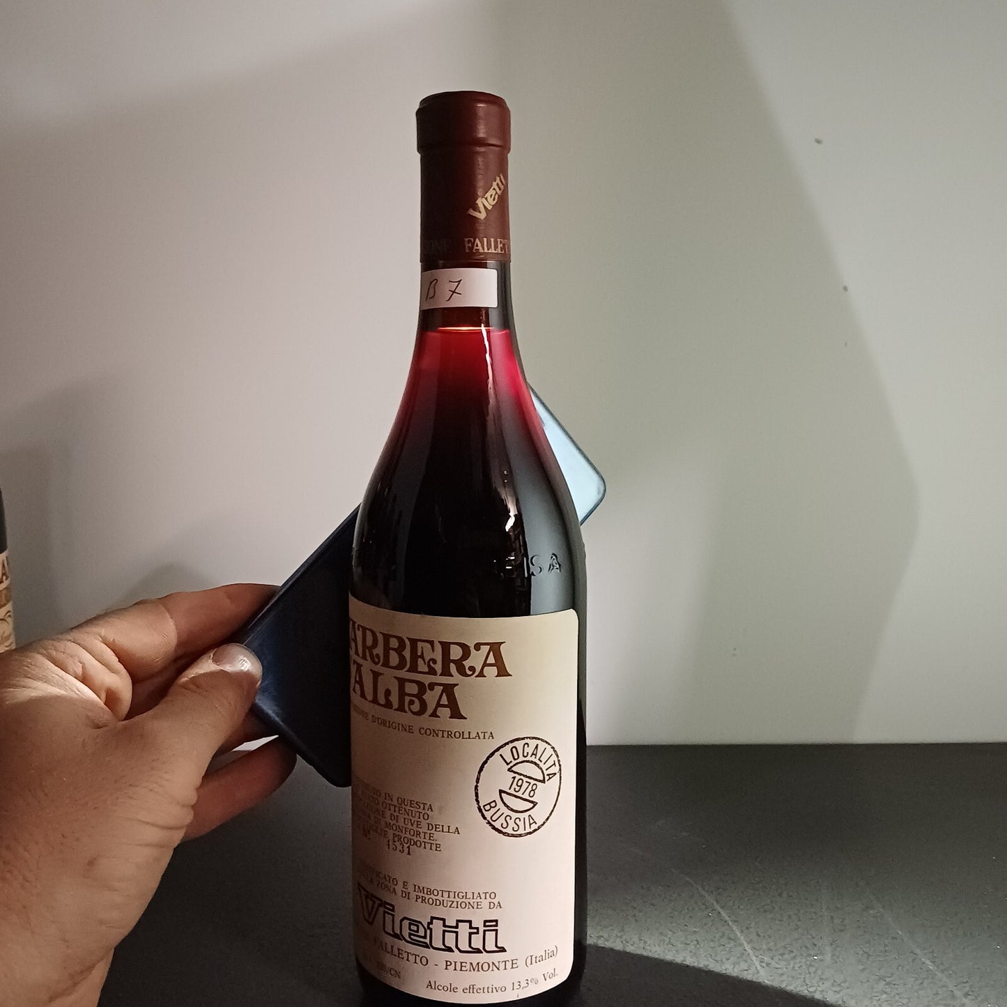 Barbera d'Alba 1978 Bussia Castiglione Falletto Vietti.75 cl 13.3%