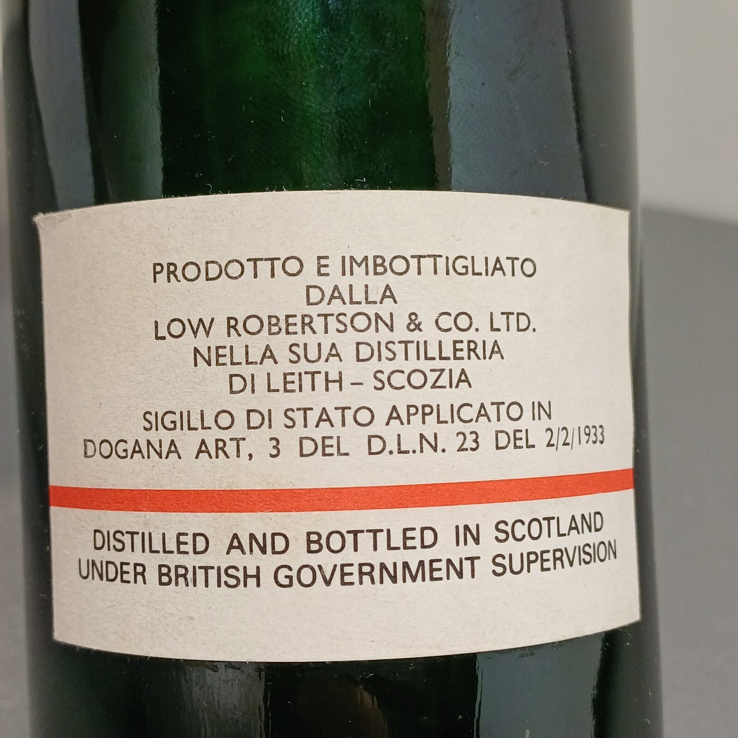 Whisky Old Guns 1970s Low Robertson & Co Port Elen bott.75 cl