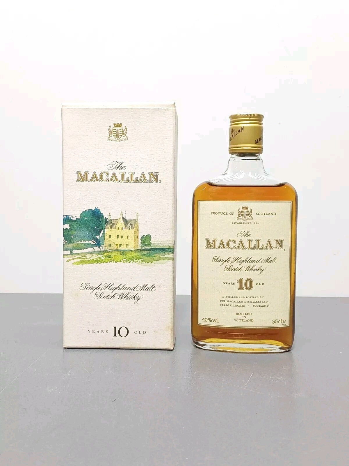 Whisky Macallan 10 years 1990s old Single Highland Malt Scotch Whisky bott 35 cl