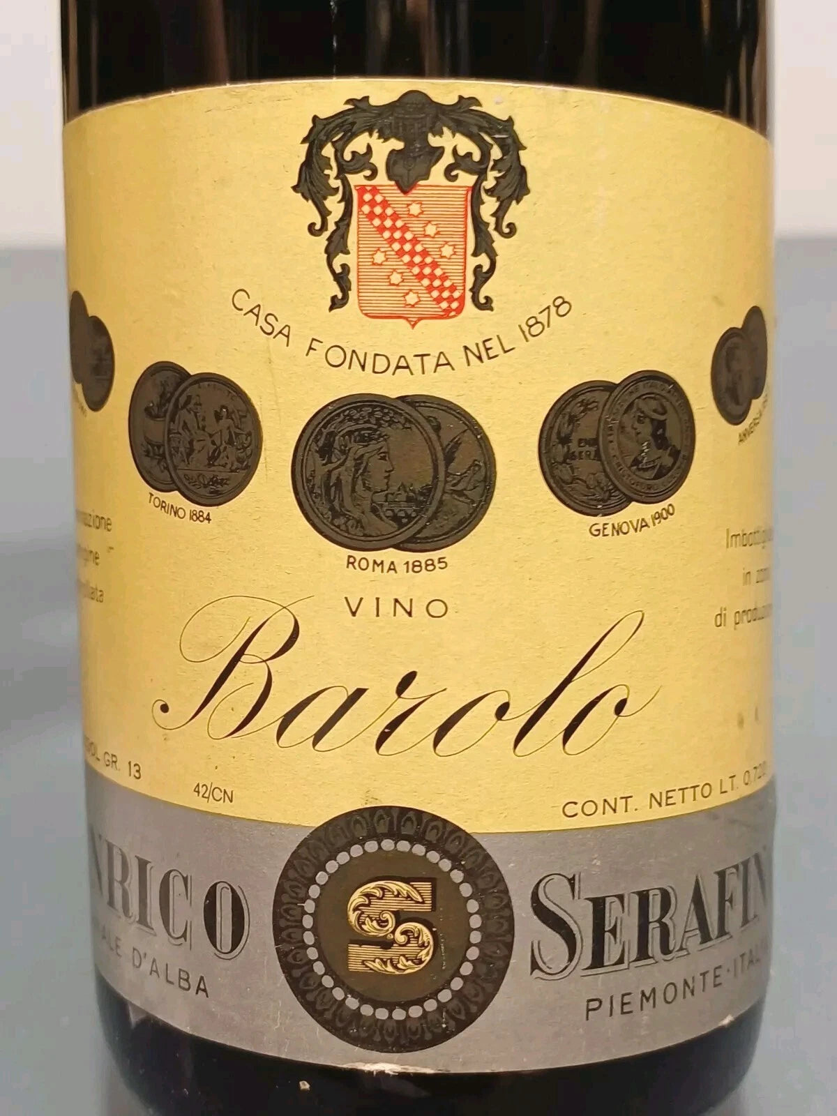 Barbaresco Enrico Serafino 1966  Riserva bott..72 cl 13%