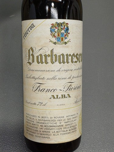Barbaresco Franco Fiorina Riserva 1970  bott...72 cl