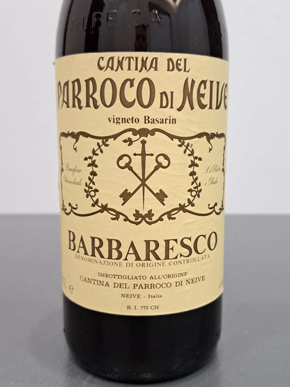 BarbarescoParroco Di Neive 1978 Riserva Speciale Vigneto Basarin bott.75 cl