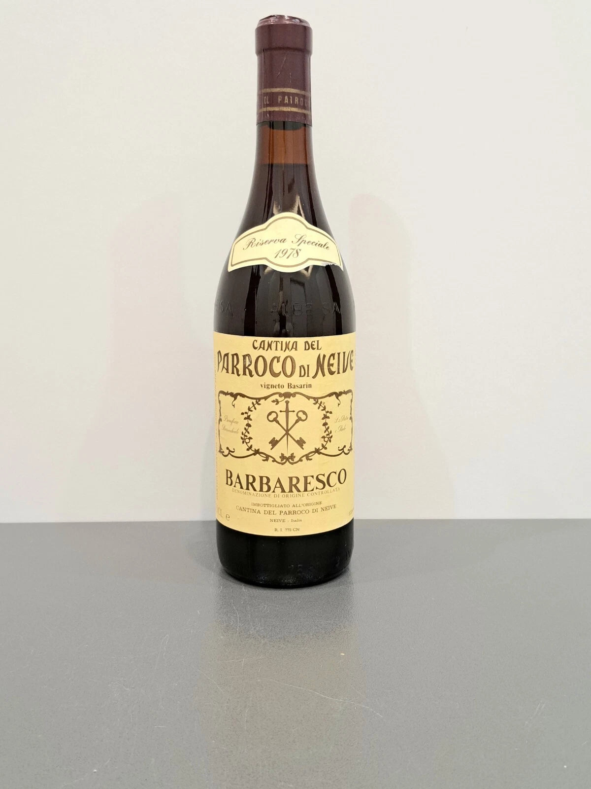 BarbarescoParroco Di Neive 1978 Riserva Speciale Vigneto Basarin bott.75 cl
